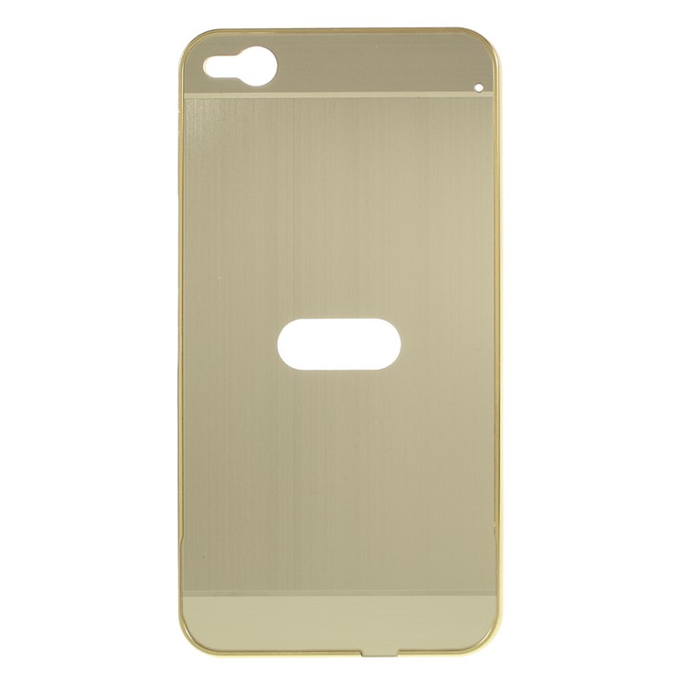 Slide-on Metal Bumper PC Hard Phone Case for HTC One X9 - Gold-1