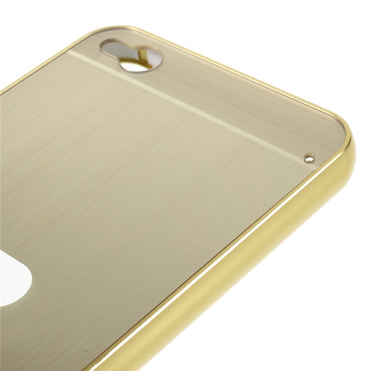 Slide-on Metal Bumper PC Hard Phone Case for HTC One X9 - Gold-6