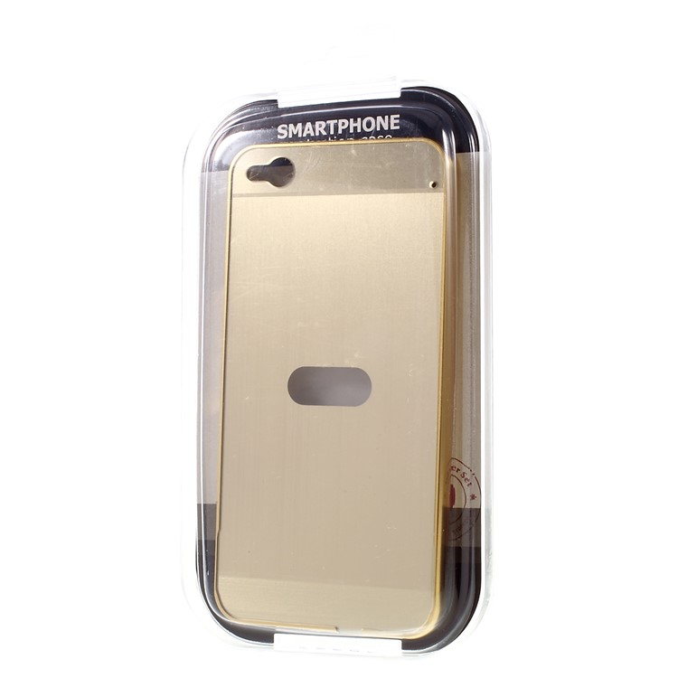 Slide-on Metal Bumper PC Hard Phone Case for HTC One X9 - Gold-8