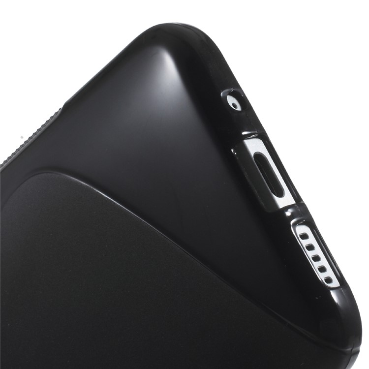 S Shape Soft TPU Case Cover for HTC 10 / 10 Lifestyle - Black-4