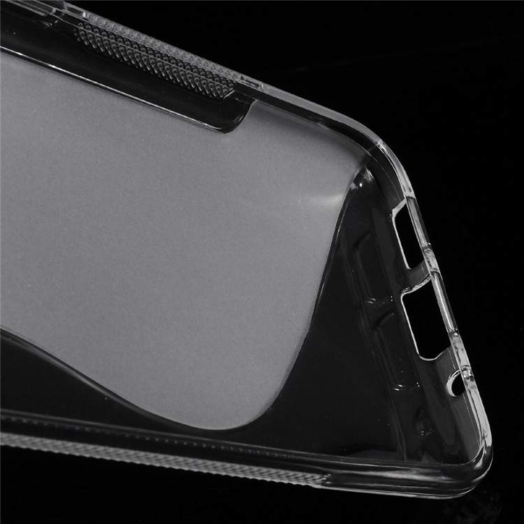 S Shape TPU Cover Case for HTC 10 / 10 Lifestyle - Transparent-4