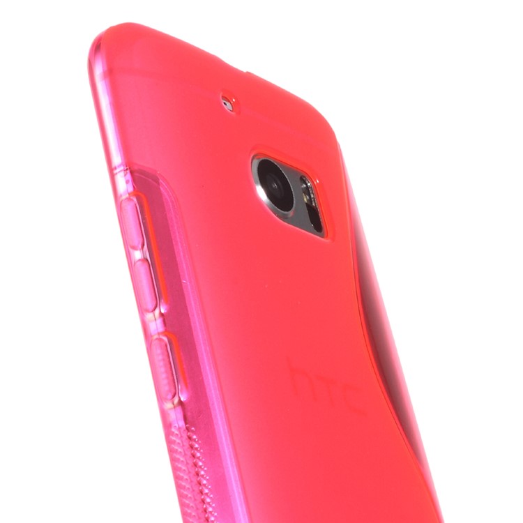 S Shape TPU Mobile Phone Case for HTC 10 / 10 Lifestyle - Rose-3