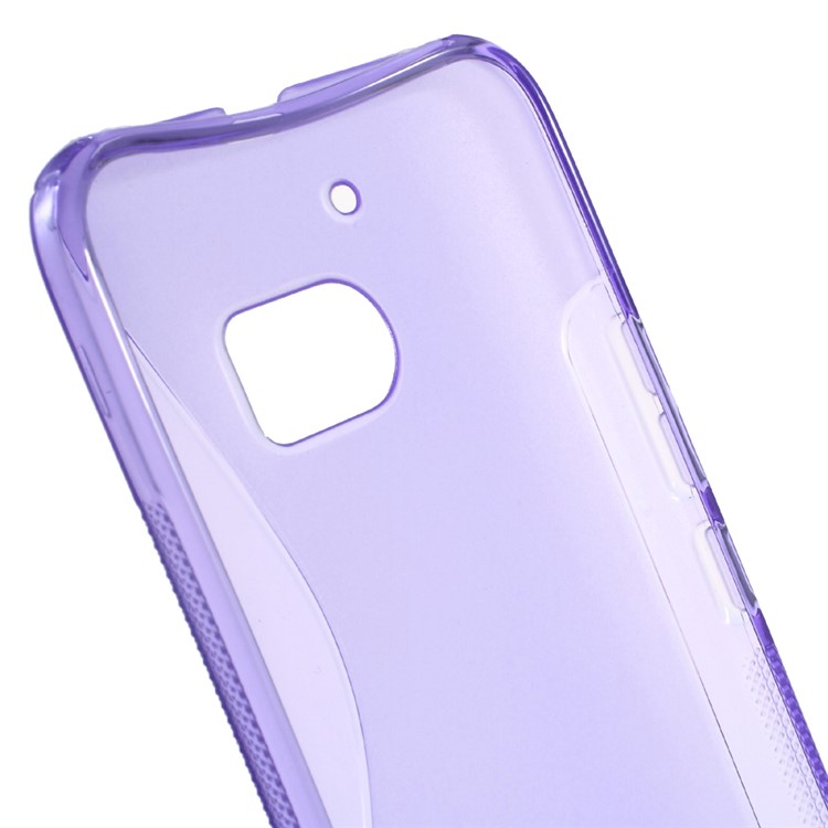 S Shape TPU Case Accessory for HTC 10 / 10 Lifestyle - Purple-3