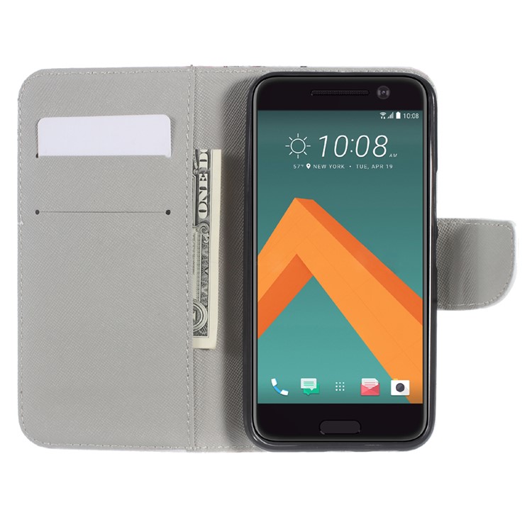Wallet Leather Stand Phone Case for HTC 10 / 10 Lifestyle - Paris Eiffel Tower-5