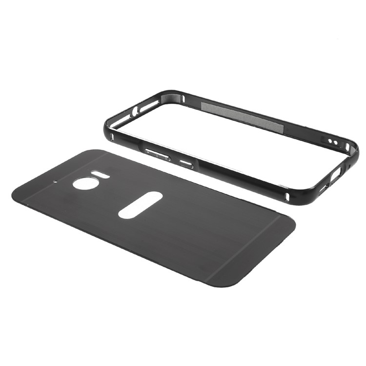 Metal Frame Brushed Acrylic Back Shell for HTC 10/Lifestyle - Black-7