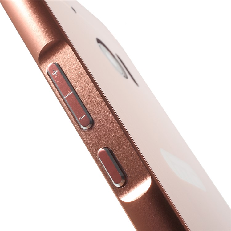 Metal Frame Brushed Acrylic Back Cover for HTC 10/Lifestyle - Rose Gold-5