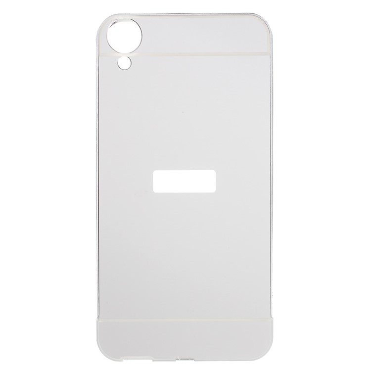 Metal Frame Acrylic Back Phone Case for HTC Desire 820 / Dual SIM - Silver-1