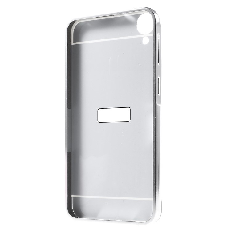 Metal Frame Acrylic Back Phone Case for HTC Desire 820 / Dual SIM - Silver-3