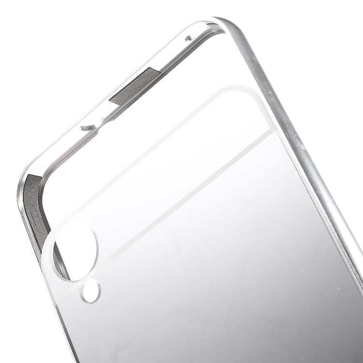 Metal Frame Acrylic Back Phone Case for HTC Desire 820 / Dual SIM - Silver-6