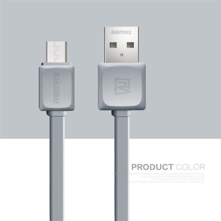 REMAX Fast Charging Sync Cable Micro USB Cord for Samsung Sony Huawei - Grey-1