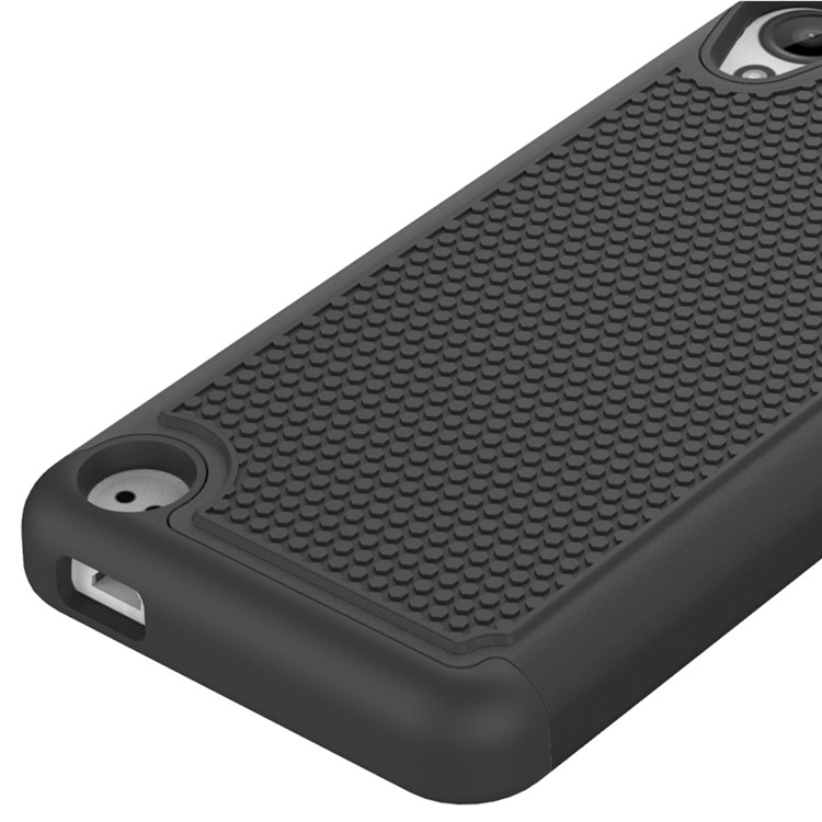Football Grain PC + Silicone Combo Case for HTC Desire 530/630 - Black-3
