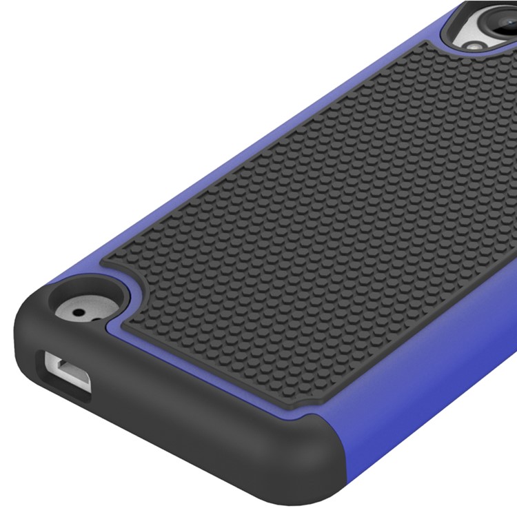 Football Grain PC + Silicone Combo Shell Case for HTC Desire 530/630 - Blue-4