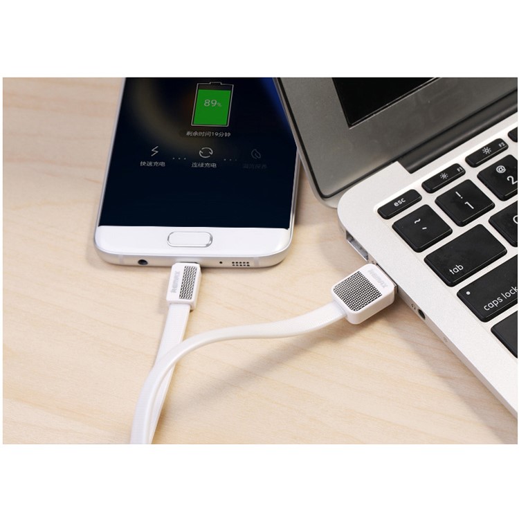 REMAX Micro USB Data Sync Charging Cord for Samsung Sony Huawei - White-2