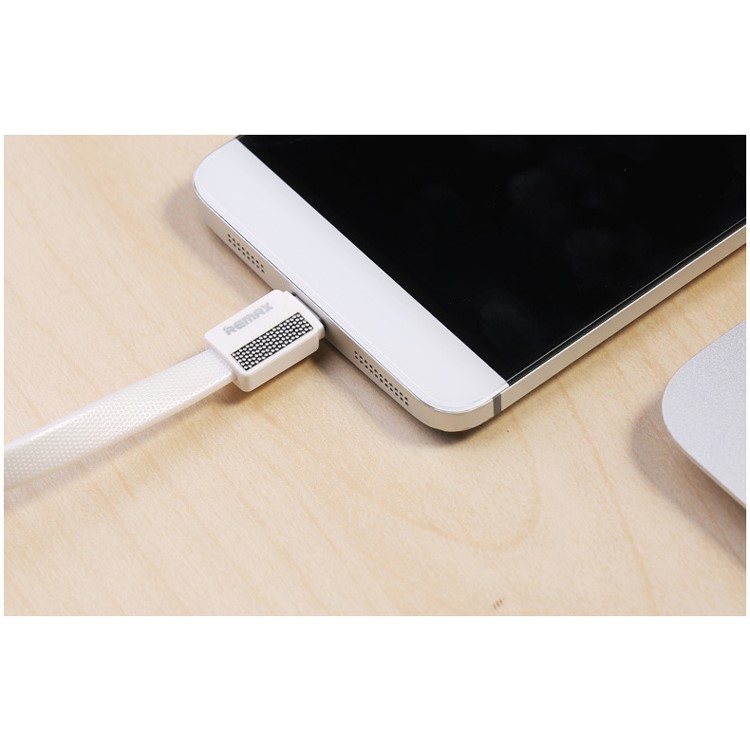 REMAX Type-C USB Data Sync Charging Cable Cord for Samsung Huawei Xiaomi - White-2