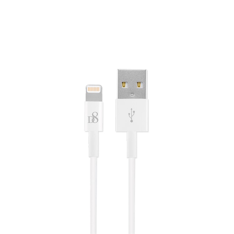 D8 MFI Certified 1m TPE Lightning 8pin Charge Sync Cable for iPhone iPad iPod - White-3