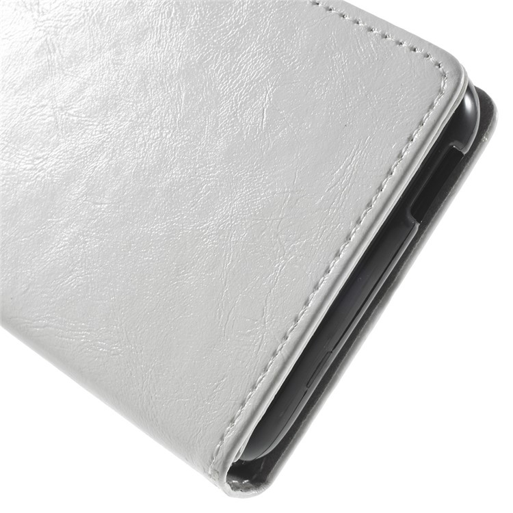 Crazy Horse Wallet Leather Cover for HTC Desire 628 - White-8