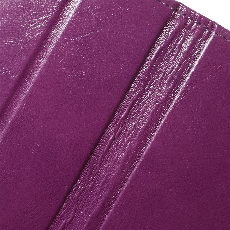 Crazy Horse Magnetic Leather Case for HTC Desire 628 - Purple-6