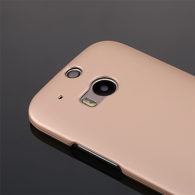 X-LEVEL Metallic Slim PC Case Protector for HTC One M8 - Gold-7