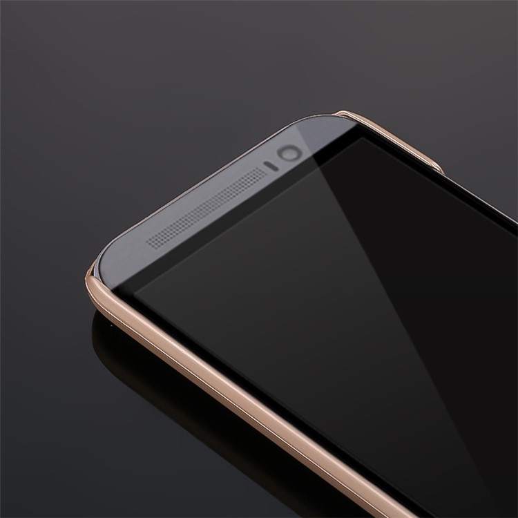 X-LEVEL Metallic Slim PC Case Protector for HTC One M8 - Gold-11