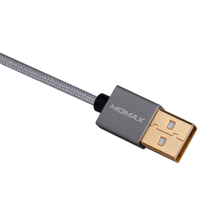 MOMAX Elite Woven 2m 1-Take Reversible Micro USB Data Sync Charging Cable for Samsung Sony HTC - Grey-5