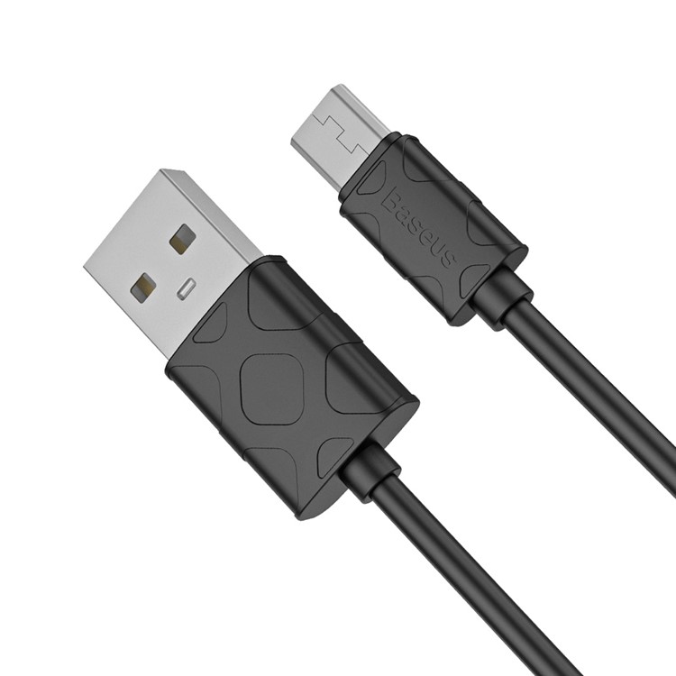BASEUS Foam Pattern Micro USB Data Sync Charging Cable for Samsung Huawei - Black-8