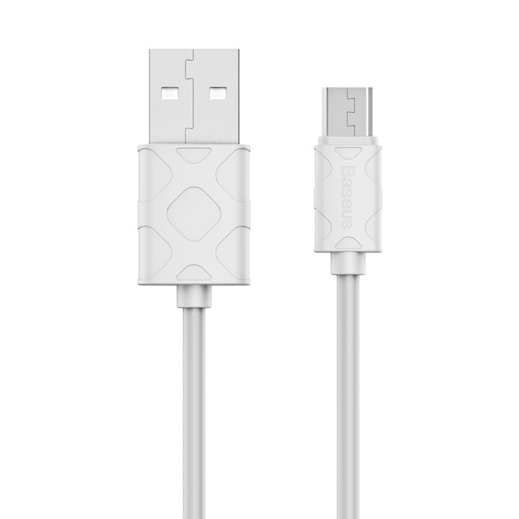 BASEUS Foam Pattern Micro USB Data Sync Charging Cord for Samsung Huawei - White-2