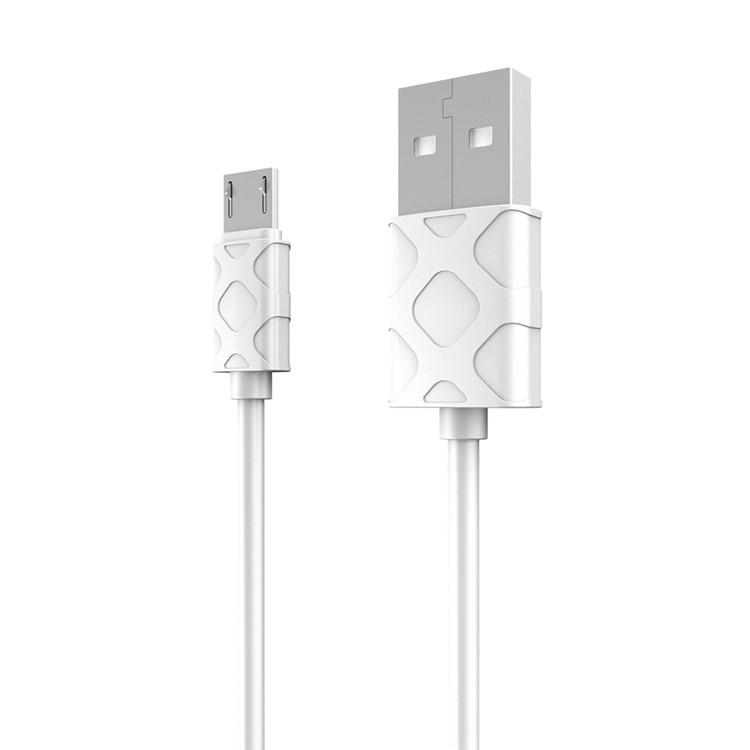 BASEUS Foam Pattern Micro USB Data Sync Charging Cord for Samsung Huawei - White-4