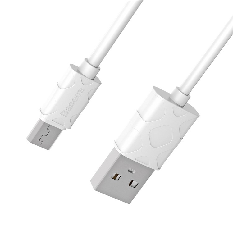BASEUS Foam Pattern Micro USB Data Sync Charging Cord for Samsung Huawei - White-6