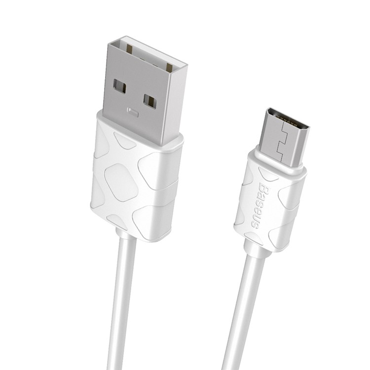 BASEUS Foam Pattern Micro USB Data Sync Charging Cord for Samsung Huawei - White-8