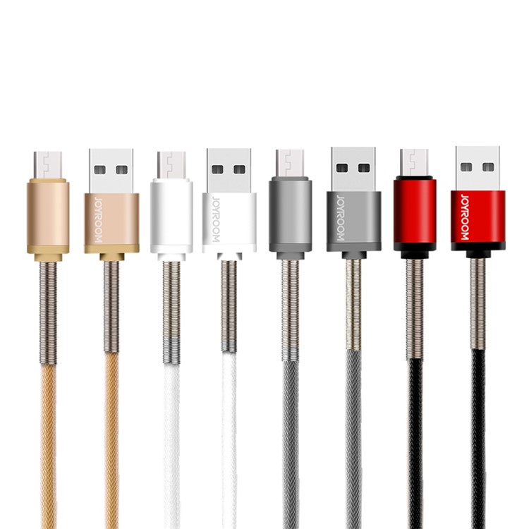 JOYROOM M323 1.2M Micro USB Charging Cable for Samsung HTC Huawei - Silver Color-2