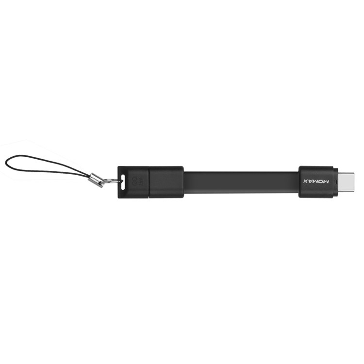 MOMAX Go Link Type-C to Type-C Short Data Cable 10cm - Black-6