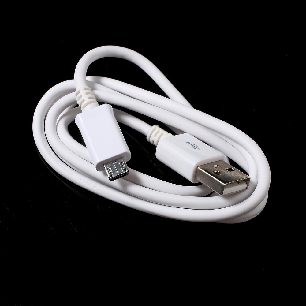 Economical 1m Micro USB Charge Sync Data Cable - White-2