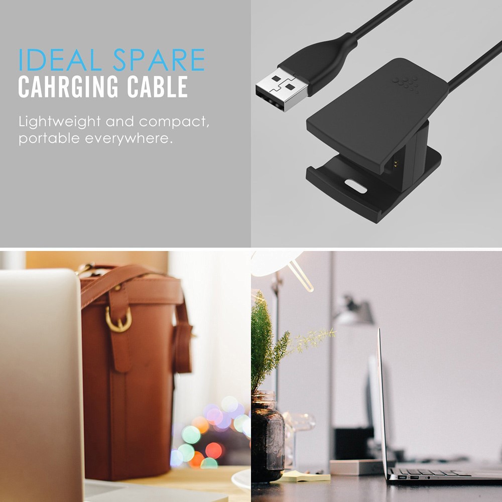 Replacement USB Charger Charging Cable Cradle Dock Adapter for Fitbit Charge 2 Smart Wristband-3