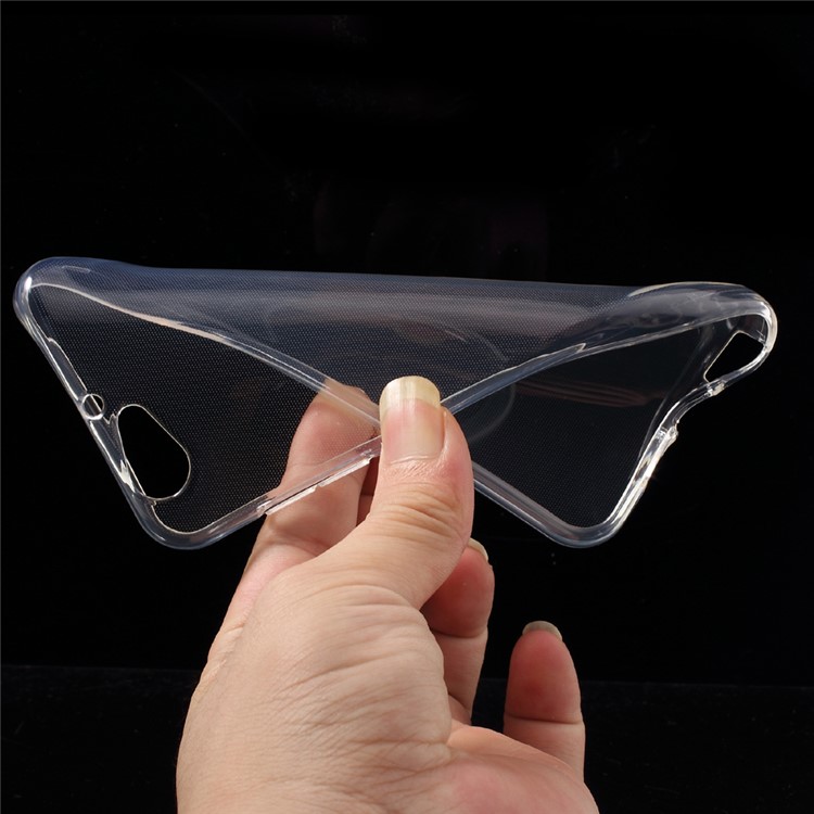 Clear Glossy Gel TPU Cell Phone Case Cover for HTC One A9s-5