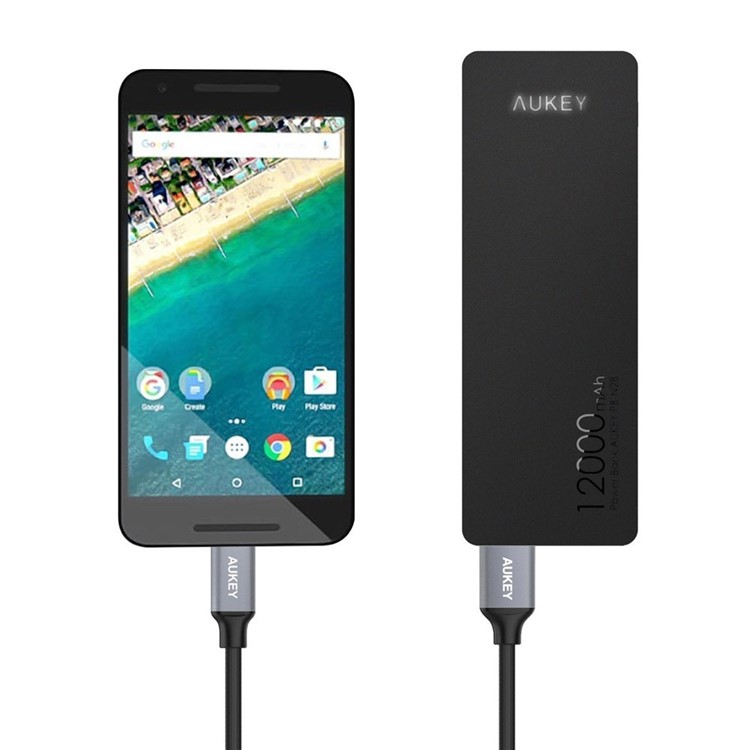 AUKEY CB-CD3 2M USB 3.0 to Type C Sync Charge Braided Nylon Cable for Xiaomi Mi 5/LG G5 Etc-6