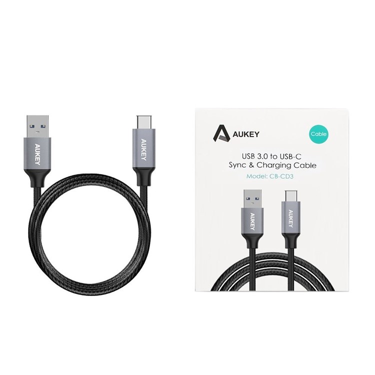 AUKEY CB-CD3 2M USB 3.0 to Type C Sync Charge Braided Nylon Cable for Xiaomi Mi 5/LG G5 Etc-8