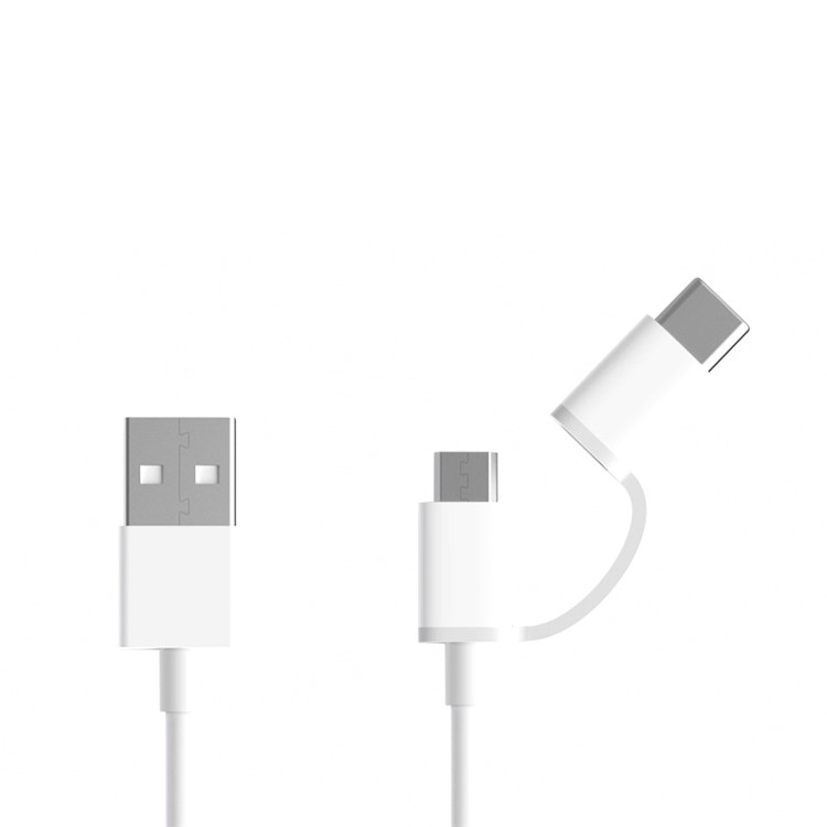 XIAOMI Micro USB + Type-C Sync Charging Data Cable 30cm for Xiaomi Mi Note 2/HTC 10/Huawei P9-7
