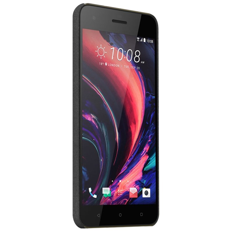 IMAK Matte Hard Plastic Case with Ring Kickstand for HTC Desire 10 Pro - Black-4