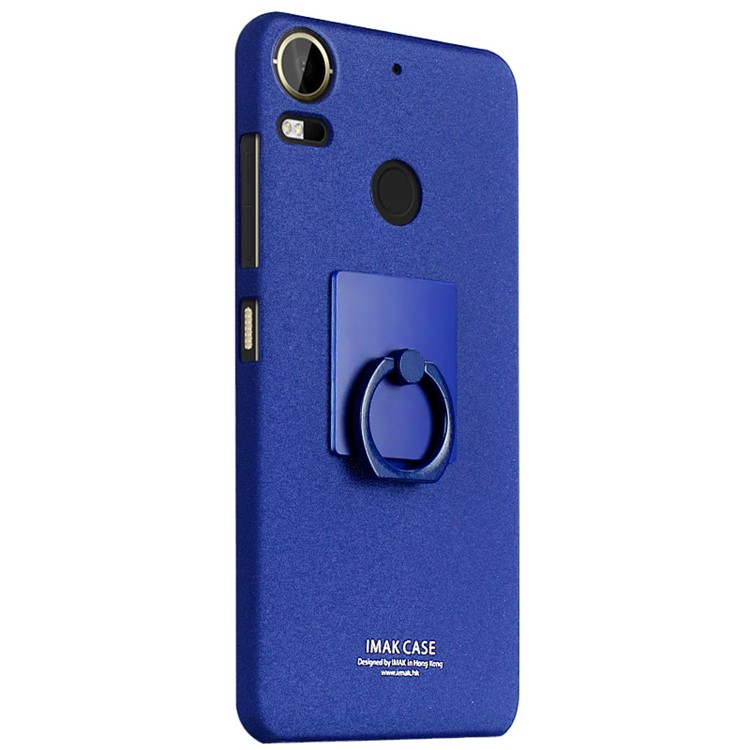 IMAK Matte Hard PC Case with Ring Kickstand for HTC Desire 10 Pro - Blue-2