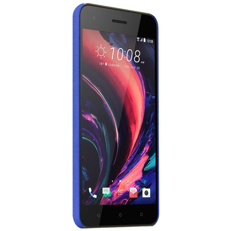 IMAK Matte Hard PC Case with Ring Kickstand for HTC Desire 10 Pro - Blue-4