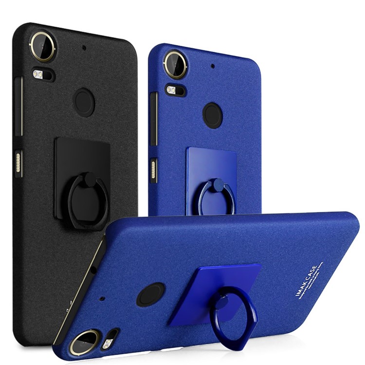IMAK Matte Hard PC Case with Ring Kickstand for HTC Desire 10 Pro - Blue-7