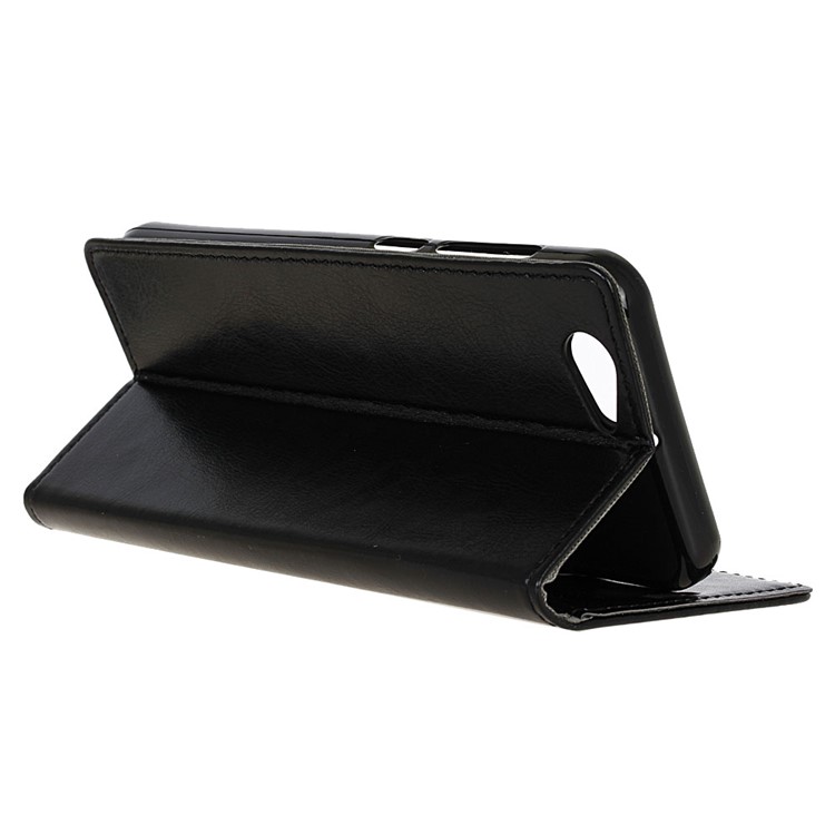 Crazy Horse Leather Wallet Case for HTC One A9s - Black-5