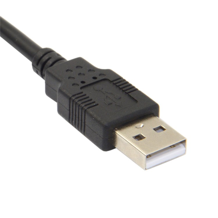 5m 90-degree Right Angle Micro USB Male to USB 2.0 Charge Sync Cable - Black-10