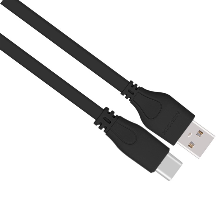 MOMAX 1M 3.0A Noodle Shape Type-C Data Sync Charging Cable for Samsung HTC LG - Black-2