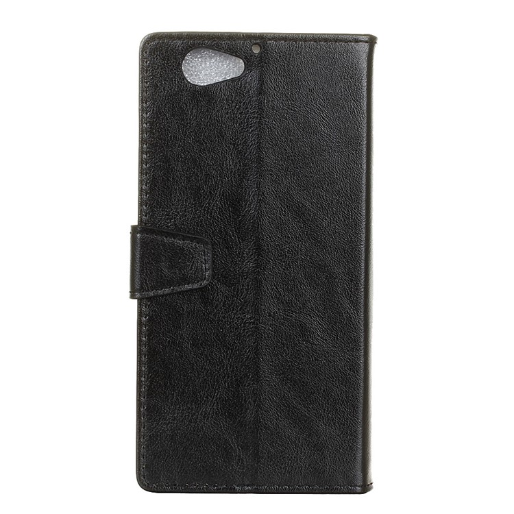 Crazy Horse Wallet Stand Leather Case for HTC One A9s - Black-2