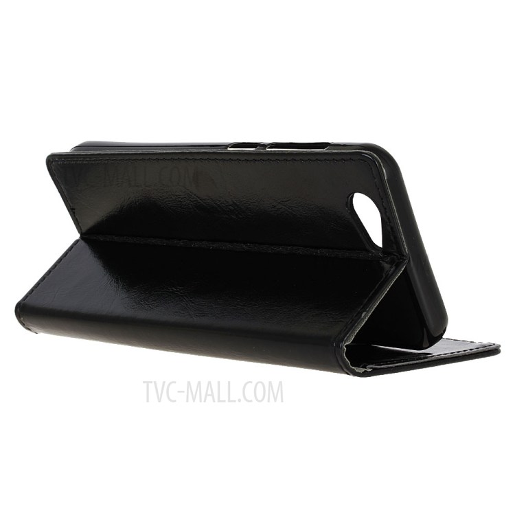 Crazy Horse Wallet Stand Leather Phone Case for HTC One A9s - Black-5
