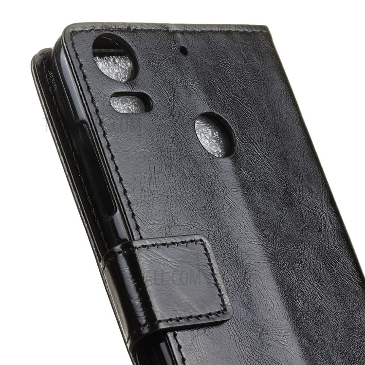 Crazy Horse Leather Wallet Case for HTC Desire 10 Pro - Black-3