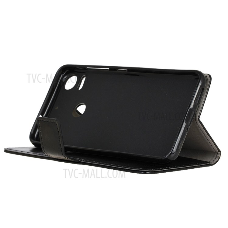 Crazy Horse Leather Wallet Case for HTC Desire 10 Pro - Black-5