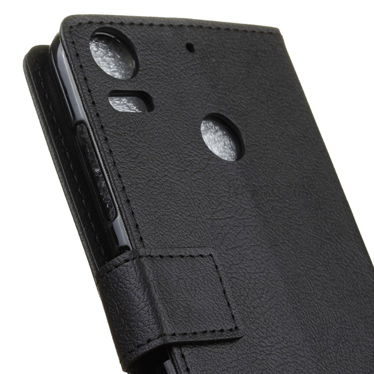 Wallet Leather Stand Case for HTC Desire 10 Pro - Black-3