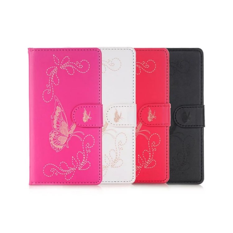 Laser Carving Butterfly Leather Wallet Case for HTC 10 / 10 Lifestyle - Black-8